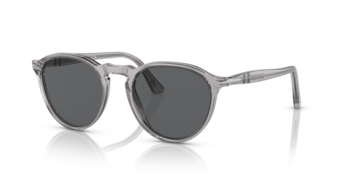 Persol PO3286S avec Monture Transparent Gris et Verres Gris - Image 1