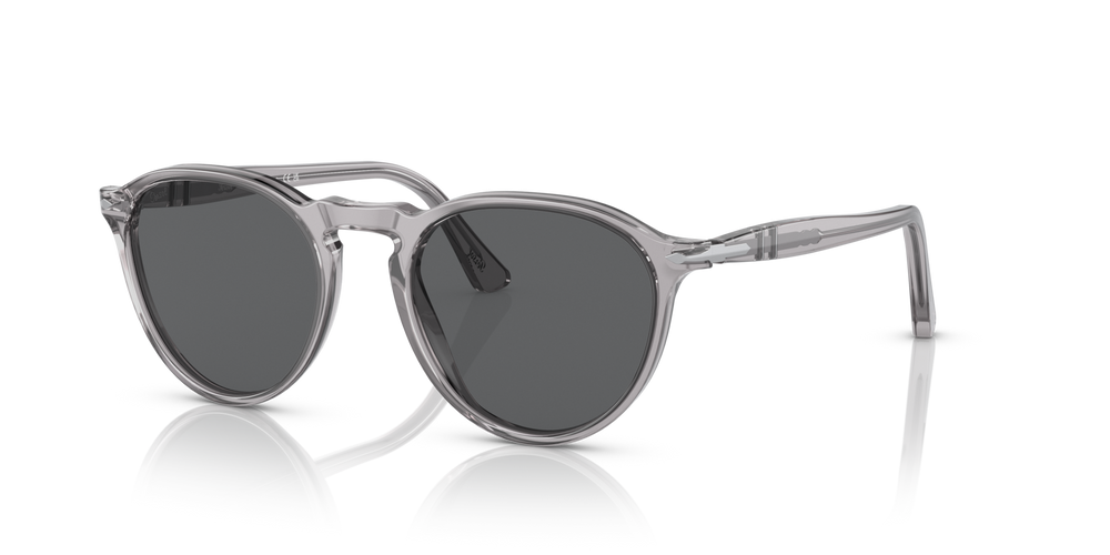 Persol PO3286S avec Monture Transparent Gris et Verres Gris - Image 1