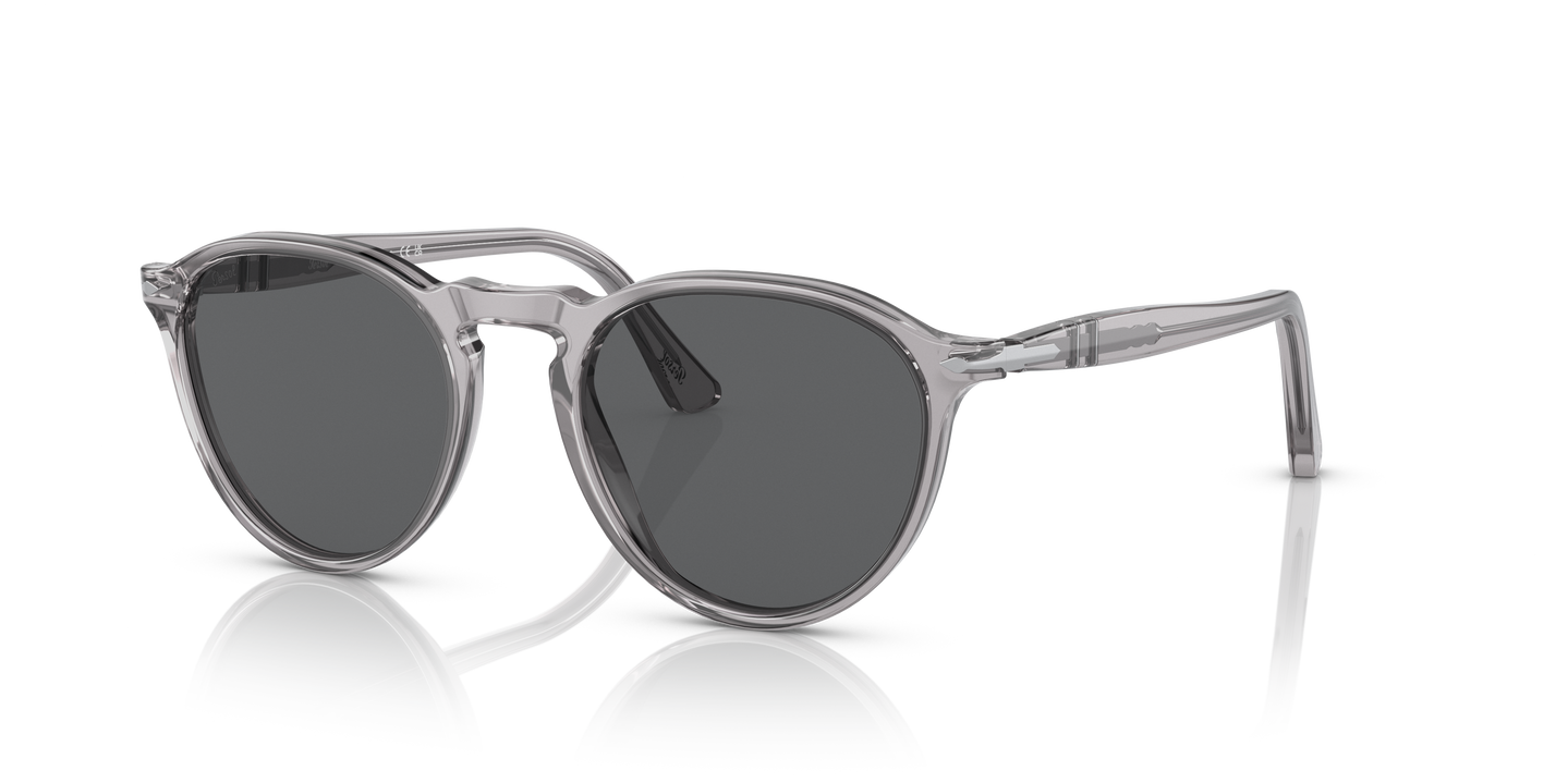 Persol PO3286S avec Monture Transparent Gris et Verres Gris - Image 1