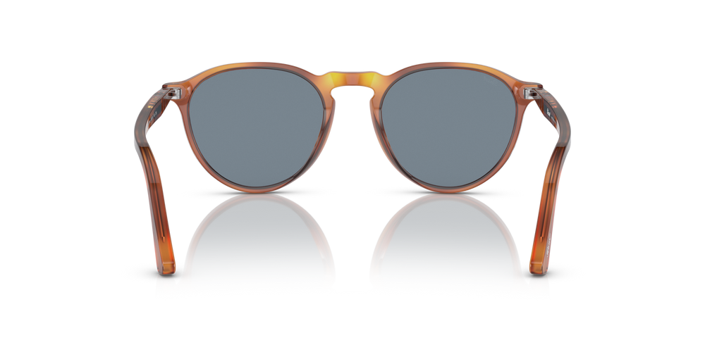 Persol PO3286S avec Monture Terre de Sienne et Verres Bleu - Image 5