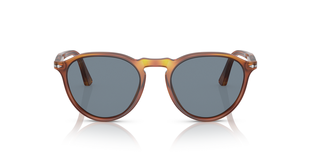 Persol PO3286S avec Monture Terre de Sienne et Verres Bleu - Image 2