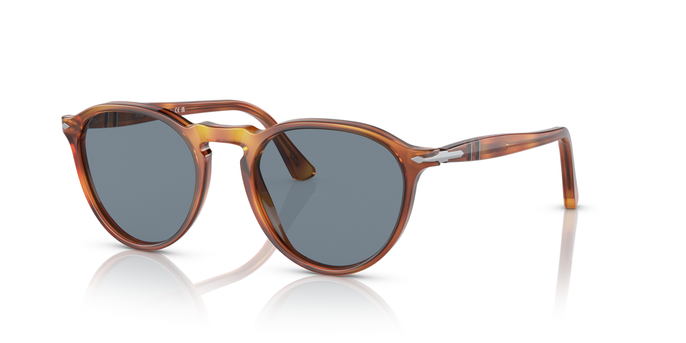 Persol PO3286S avec Monture Terre de Sienne et Verres Bleu - Image 1