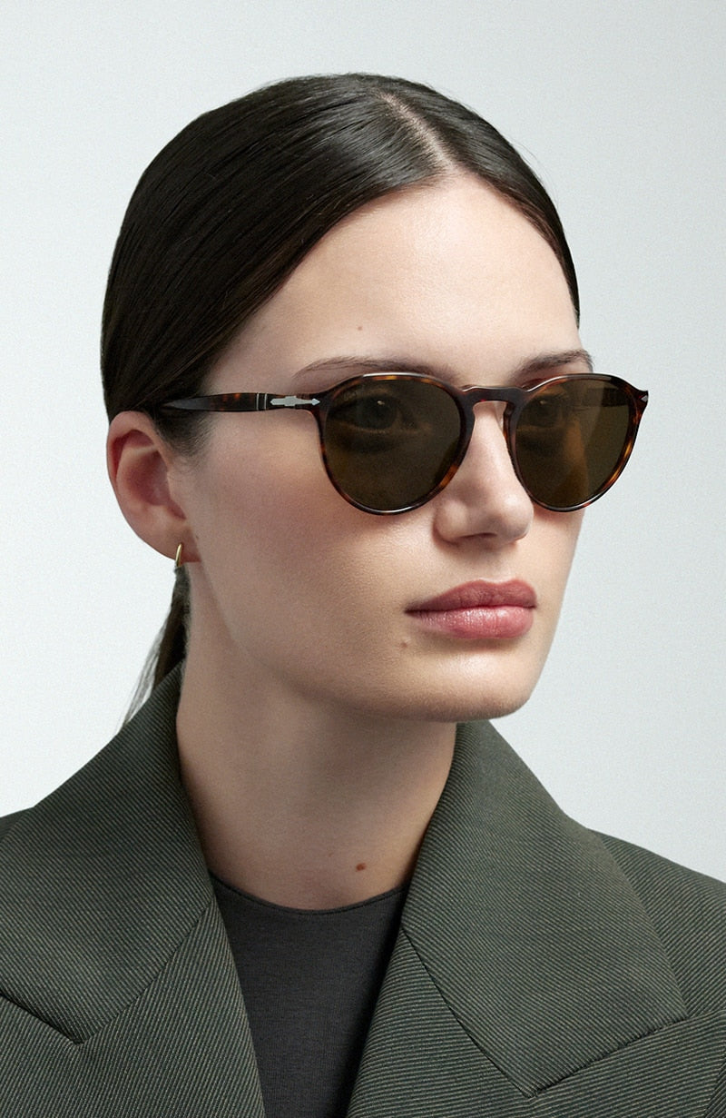 Persol PO3286S with Transparent Green Frame and Grey Lenses