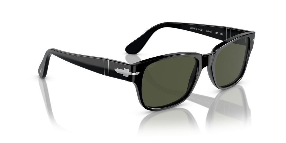Persol PO3288S with Black Frame and Green Lenses - Image 3