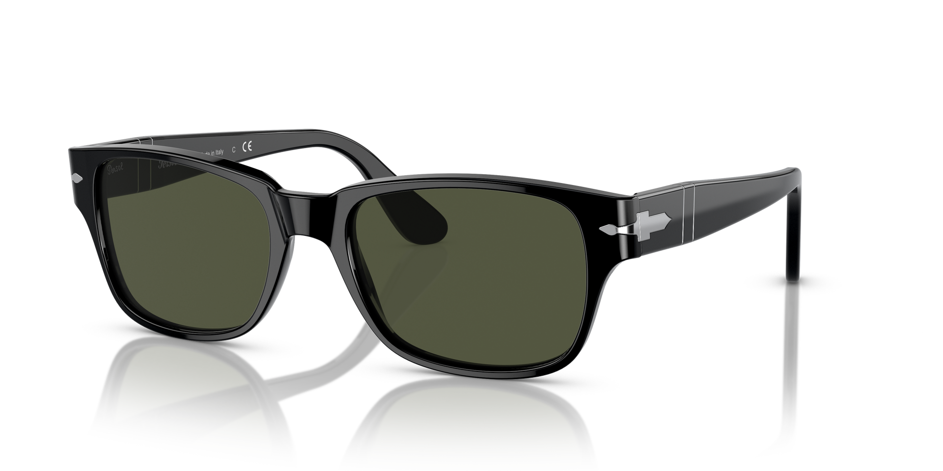 Persol PO3288S with Black Frame and Green Lenses | Persol® US