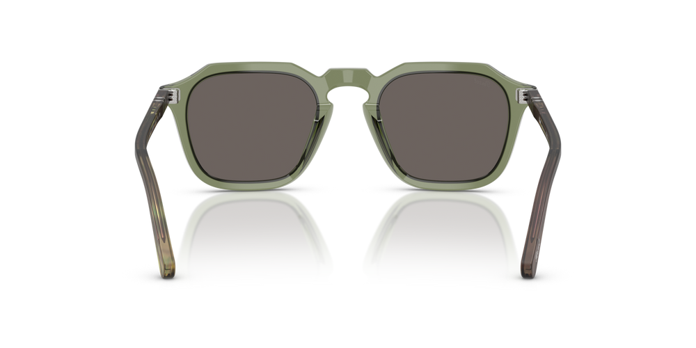 Persol PO3292S avec Monture Transparent Vert et Verres Gris - Image 5