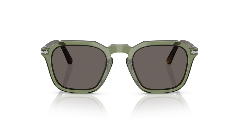 Persol PO3292S avec Monture Transparent Vert et Verres Gris - Image 2