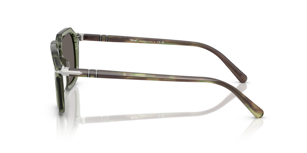 Persol PO3292S avec Monture Transparent Vert et Verres Gris - Image 4