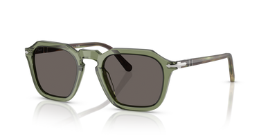 Persol PO3292S avec Monture Transparent Vert et Verres Gris - Image 1