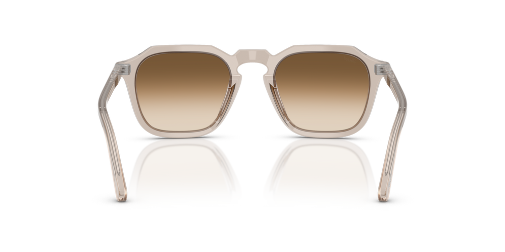 Persol PO3292S con Montatura Transparent Brown Grey e Lenti Marrone - Immagine 5
