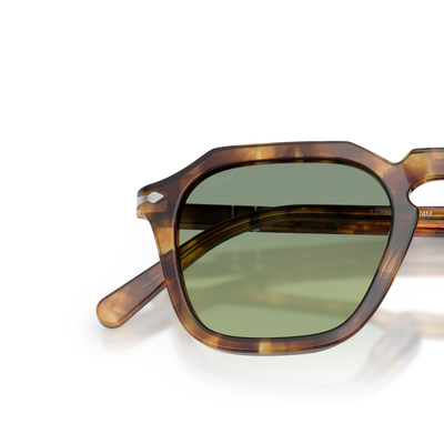 Persol PO3292S - Exclusive with Yellow Brown Havana Frame and Green Lenses – Variant Image