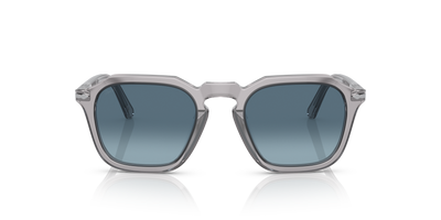 Persol PO3292S with Transparent Grey Frame and Blue Lenses - Image 2