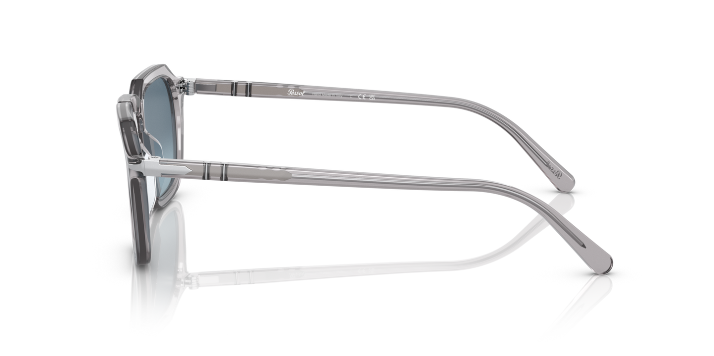 Persol PO3292S mit Grau transparent Gestell und Blau Gläsern - Bild 1