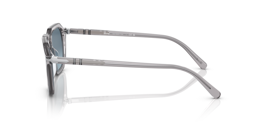Persol PO3292S mit Grau transparent Gestell und Blau Gläsern - Bild 3