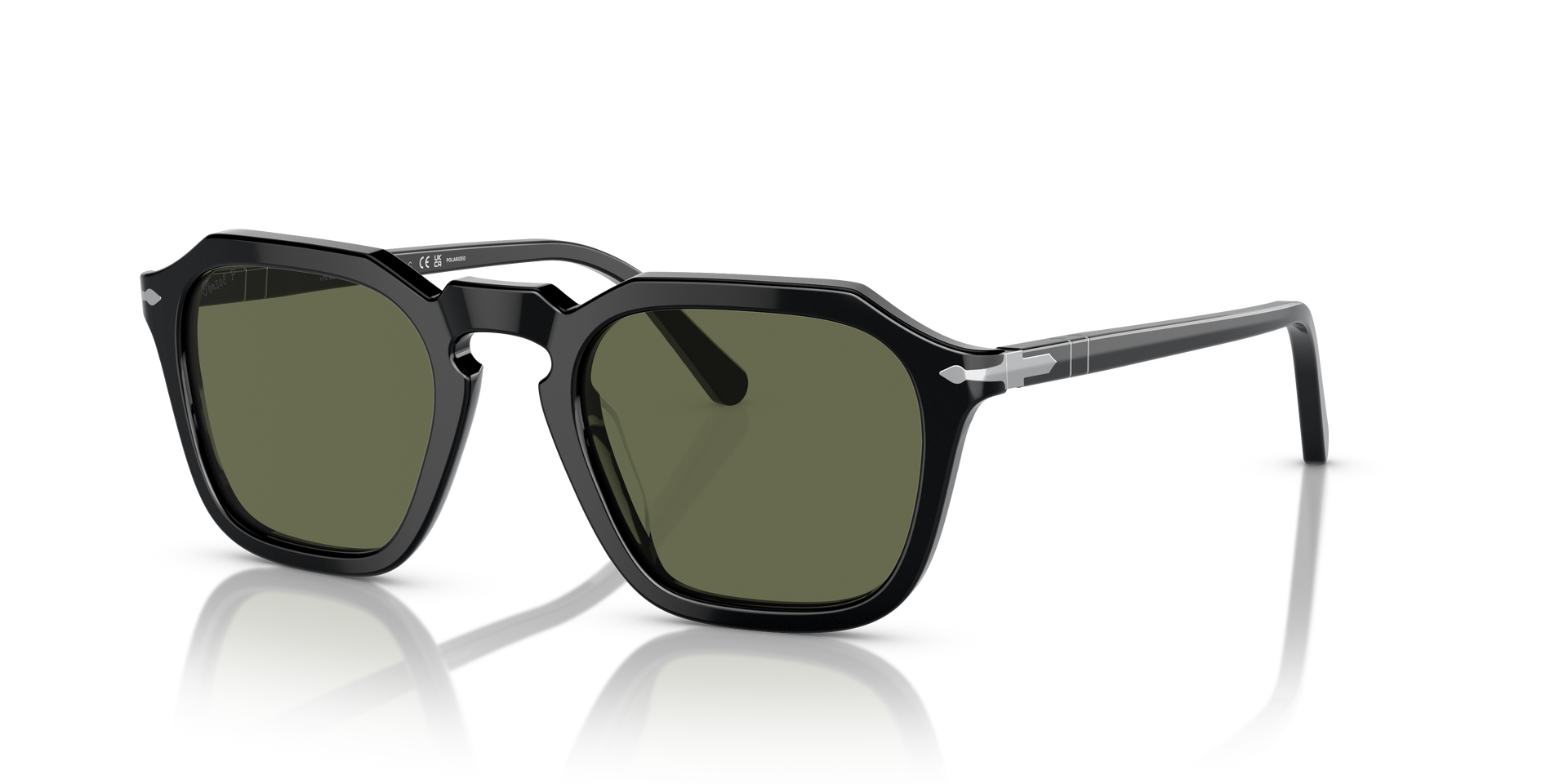 PERSOL OPO3291S サングラス ※本体のみ Persol PO3292S with Black Frame and Green Lenses | Persol® US