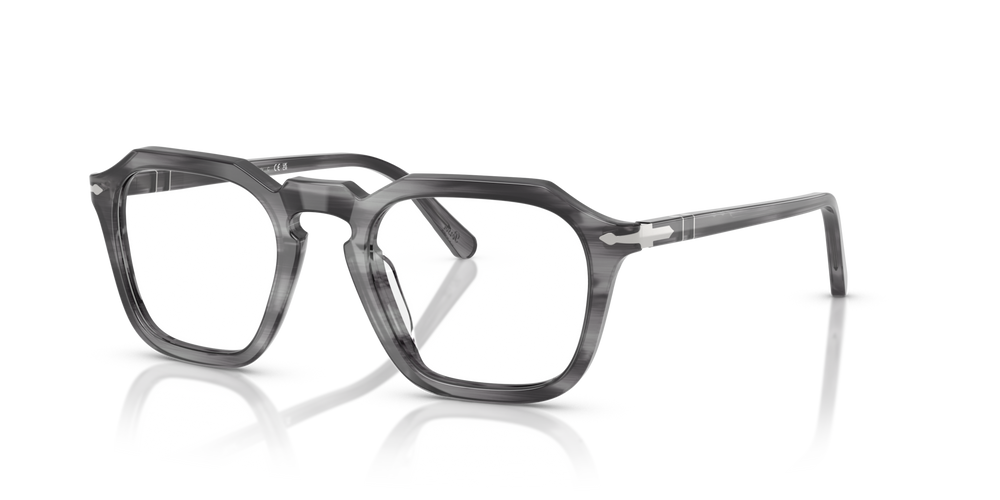 Persol PO3292V with Striped Grey Frame - Image 1