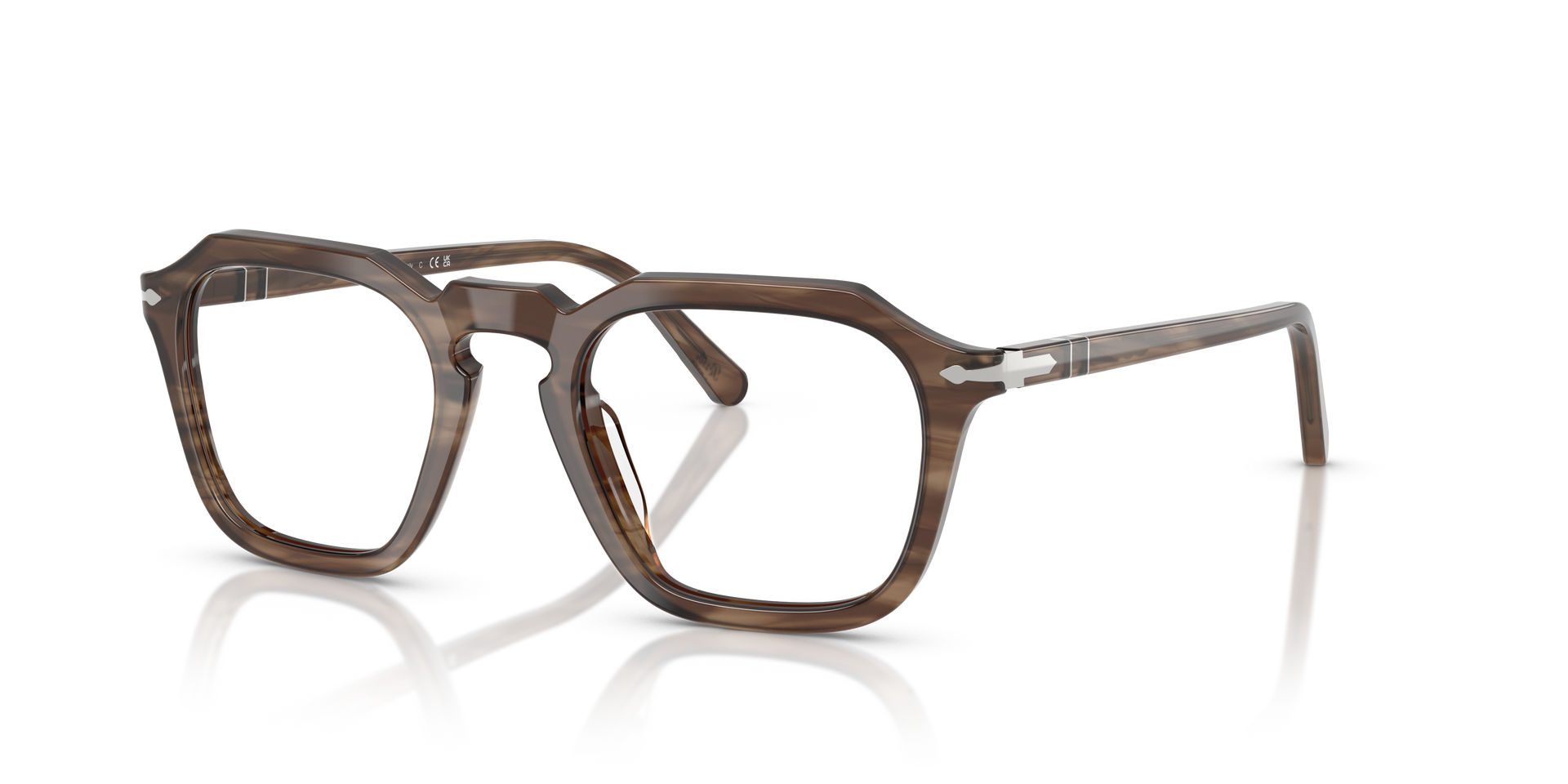 Persol PO3292V with Striped Brown Frame | Persol® US