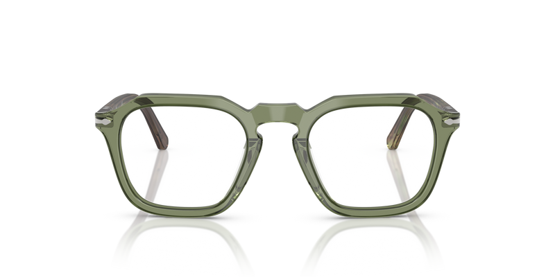 Visitar PO3292V con Montura Verde Transparente