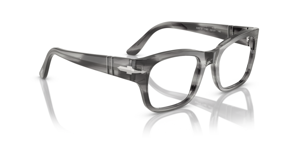 Persol PO3297V with Striped Grey Frame - Image 3