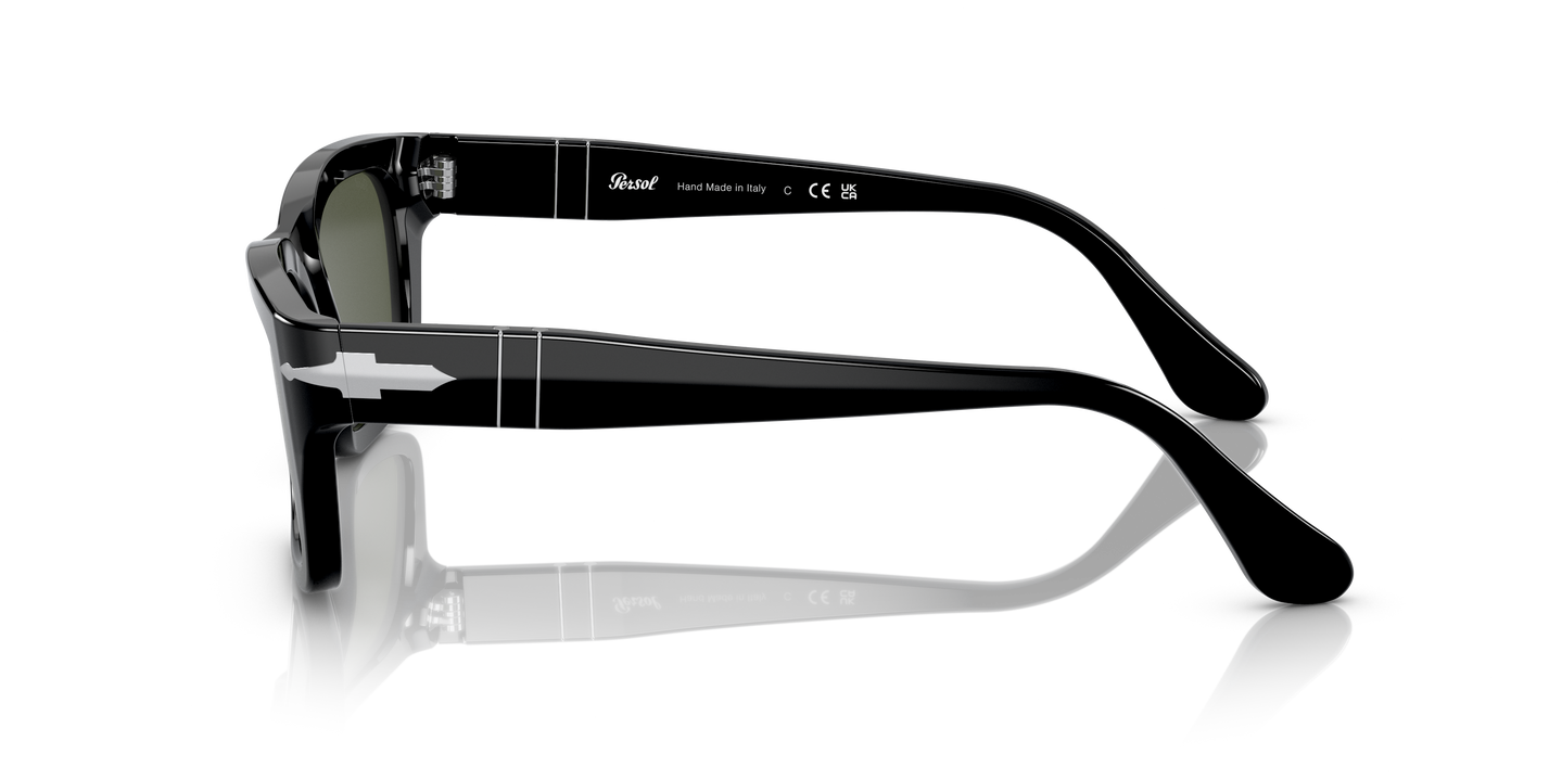 Persol PO3301S with Black Frame and Green Lenses - Image 1