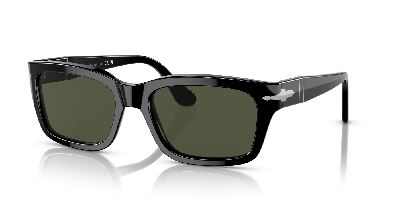 Persol PO3301S with Black Frame and Green Lenses - Image 1
