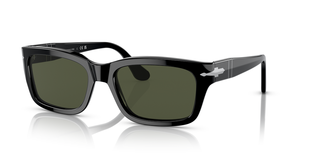 Persol PO3301S with Black Frame and Green Lenses - Image 1