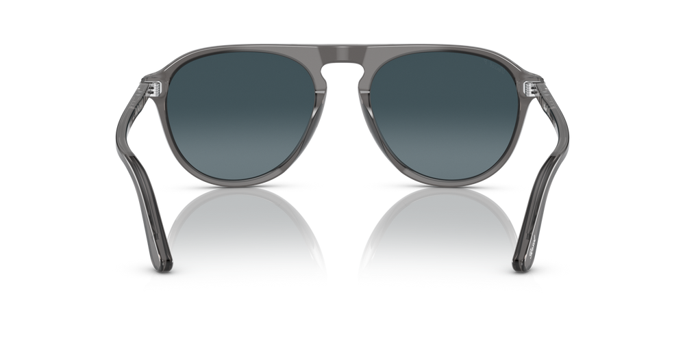 Persol PO3302S con Montura Gris Transparente y Lentes Azul - Imagen 5