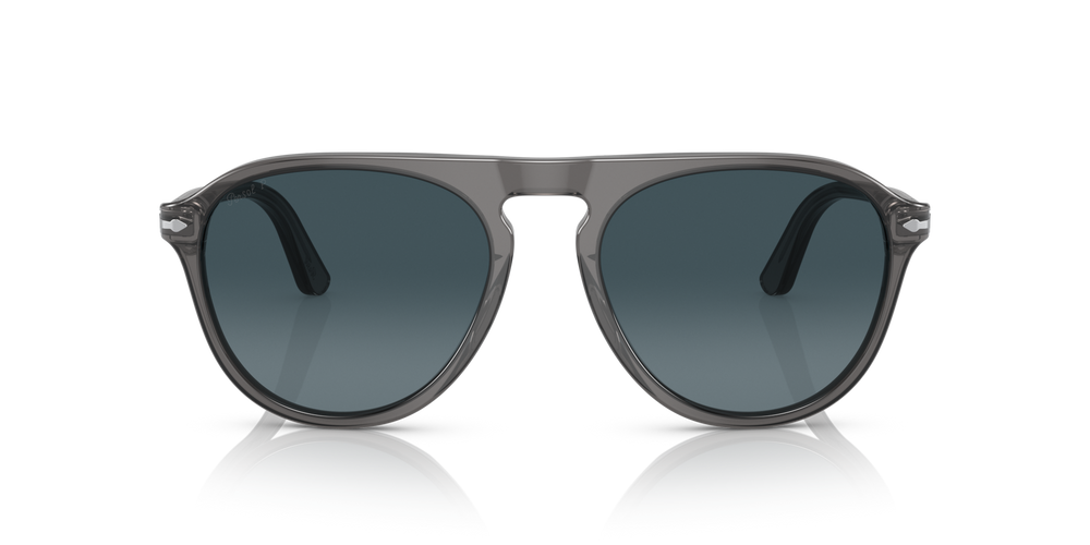 Persol PO3302S con Montura Gris Transparente y Lentes Azul - Imagen 2
