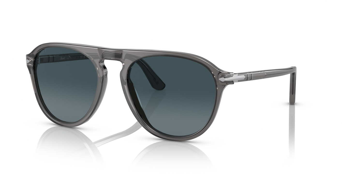 Persol PO3302S con Montura Gris Transparente y Lentes Azul - Imagen 1