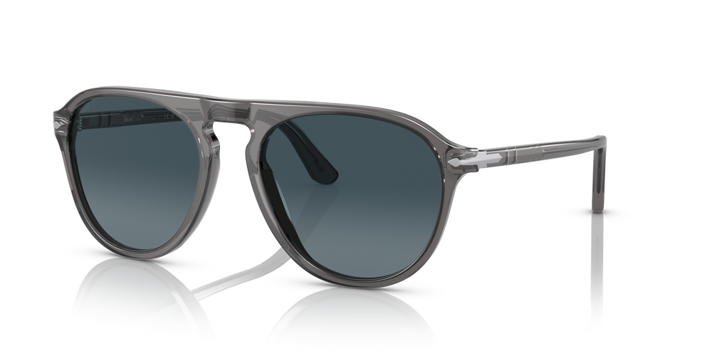 Persol PO3302S con Montura Gris Transparente y Lentes Azul - Imagen 1