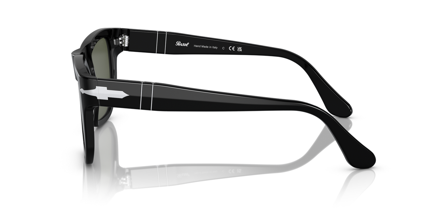 Persol PO3306S con Montura Negro y Lentes Verde - Imagen 1