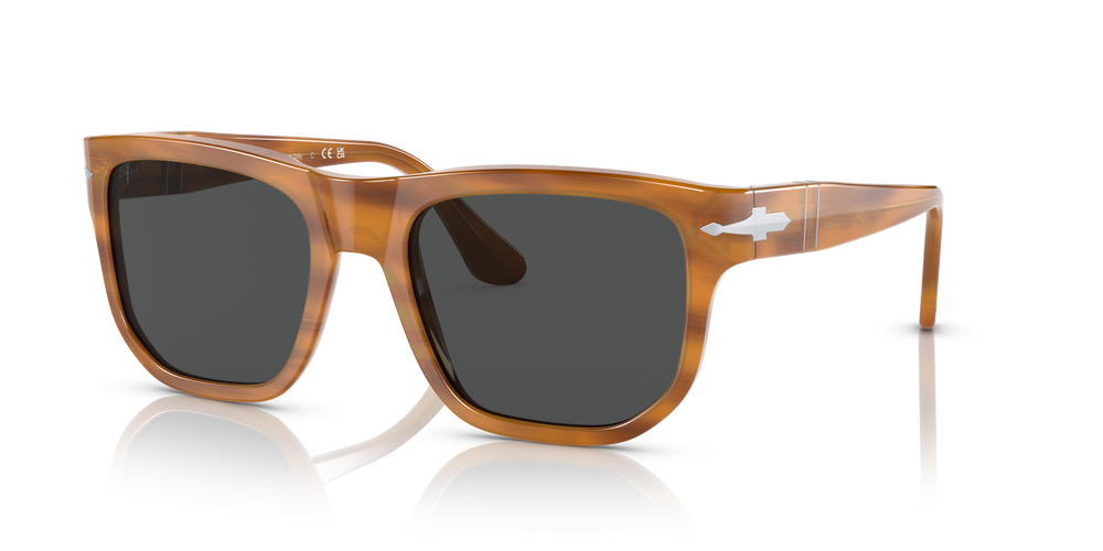 Persol PO3306S - Transitions® with Striped Brown Frame and Grey Lenses - Image 6