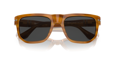 Persol PO3306S - Transitions® with Striped Brown Frame and Grey Lenses - Image 5