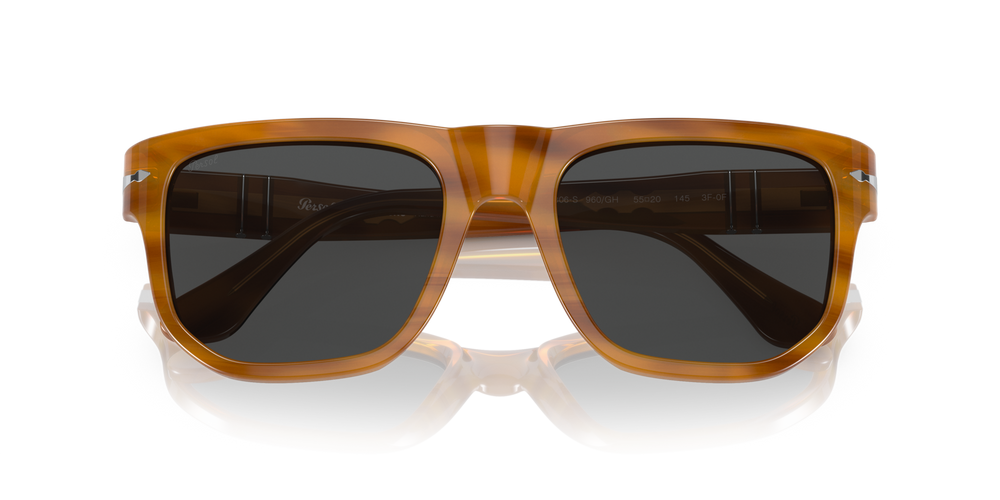 Persol PO3306S - Transitions® con Montura Marrón a Rayas y Lentes Gris - Imagen 5