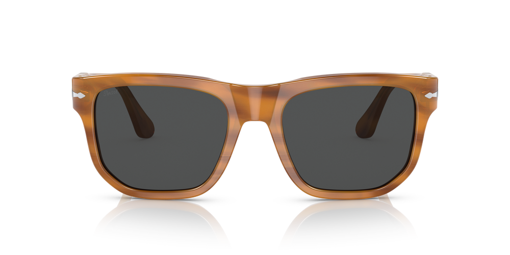 Persol PO3306S - Transitions® with Striped Brown Frame and Grey Lenses - Image 7