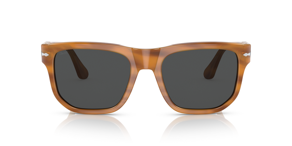 Persol PO3306S - Transitions® with Striped Brown Frame and Grey Lenses - Image 7