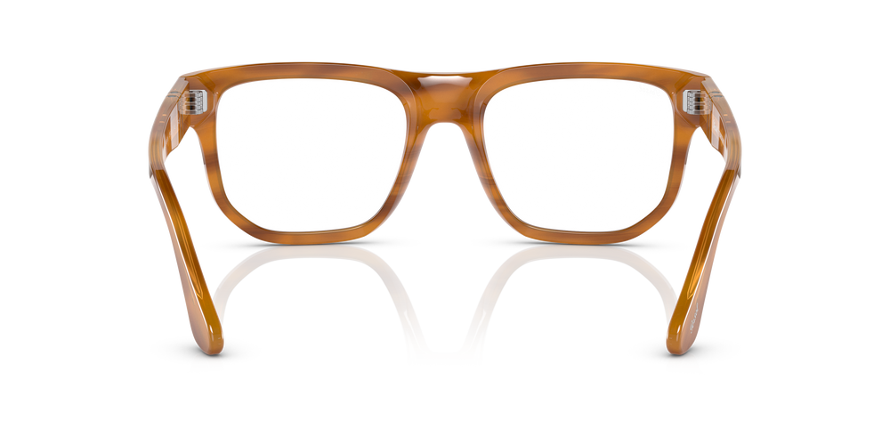 Persol PO3306S - Transitions® with Striped Brown Frame and Grey Lenses - Image 4
