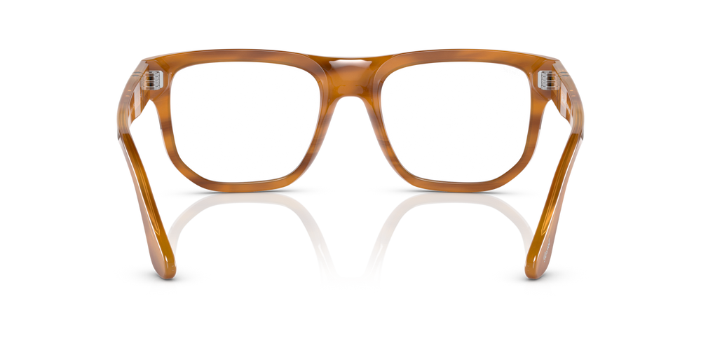 Persol PO3306S - Transitions® with Striped Brown Frame and Grey Lenses - Image 4