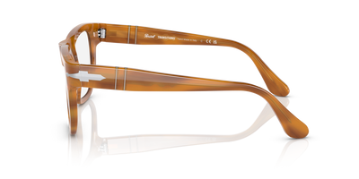 Persol PO3306S - Transitions® with Striped Brown Frame and Grey Lenses - Image 3