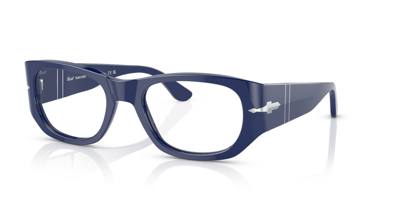 Visitar PO3307S - Transitions® con Montura Azul y Lentes Azul