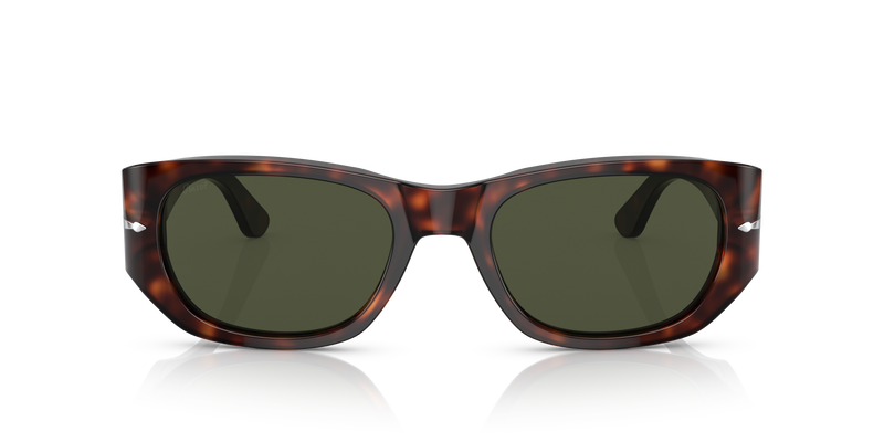 Visitar PO3307S con Montura Habana y Lentes Verde