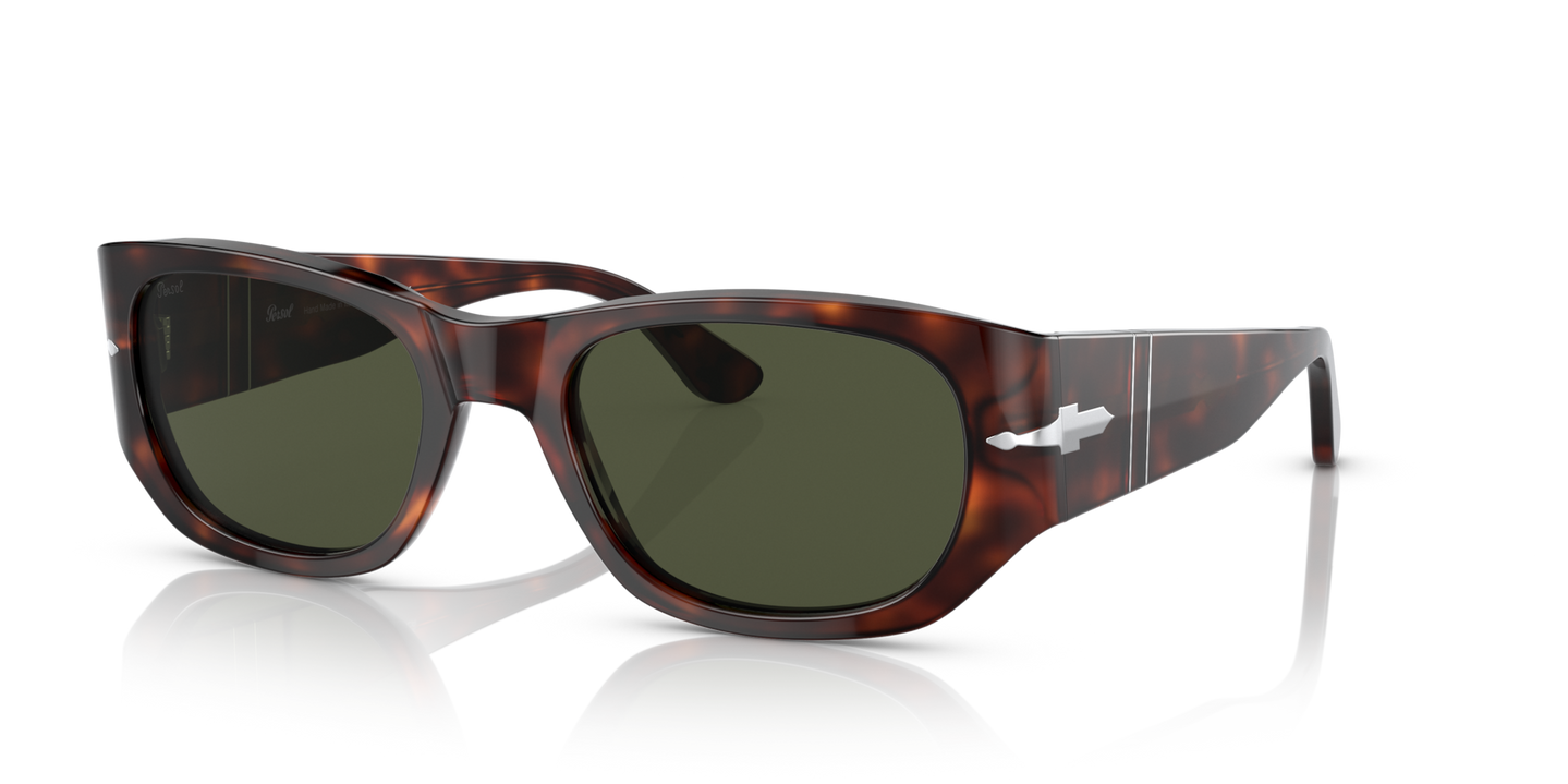 Persol PO3307S with Havana Frame and Green Lenses - Image 1