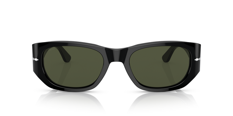Visitar PO3307S con Montura Negro y Lentes Verde