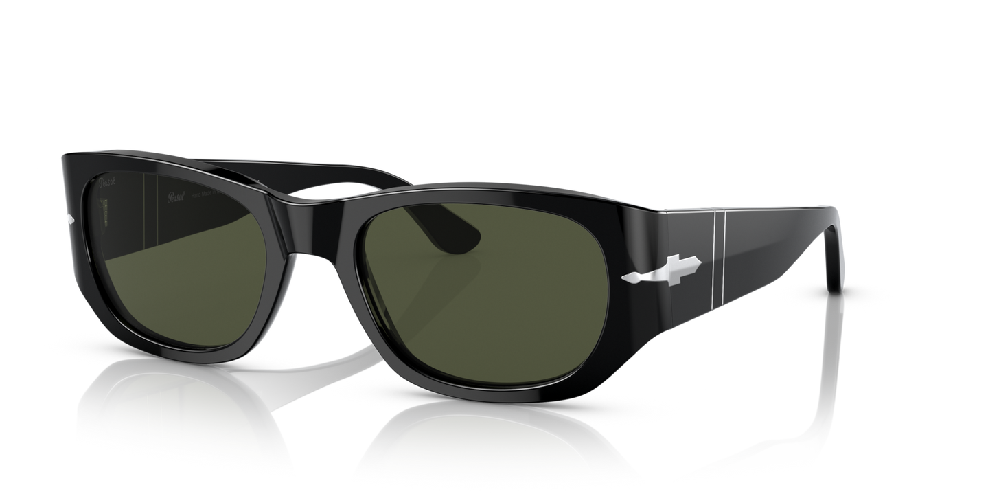 Persol PO3307S with Black Frame and Green Lenses - Image 1