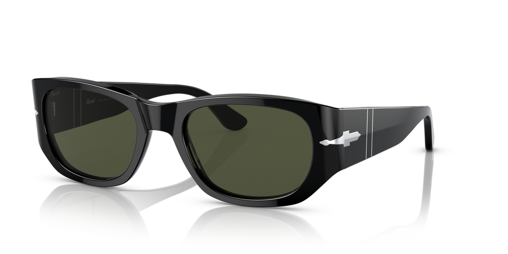 Persol PO3307S with Black Frame and Green Lenses - Image 1
