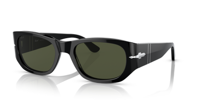 Persol PO3307S with Black Frame and Green Lenses - Image 1