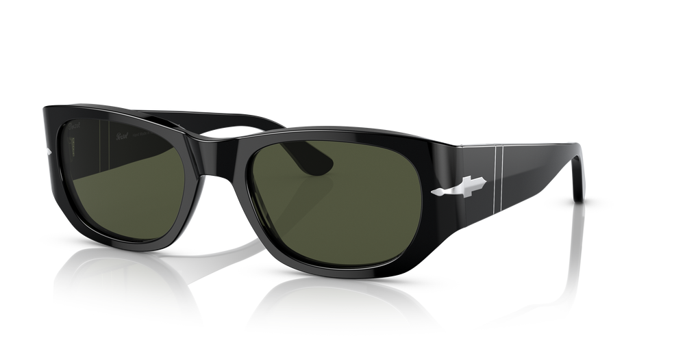 Persol PO3307S with Black Frame and Green Lenses - Image 1