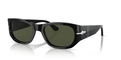 Persol PO3307S with Black Frame and Green Lenses - Image 1