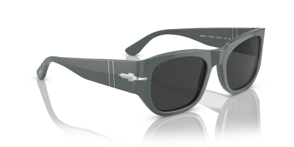 Persol PO3308S with Grey Frame and Black Lenses - Image 3