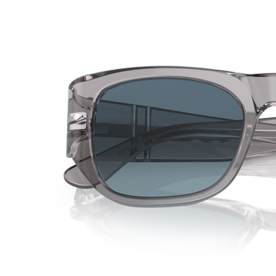 Persol PO3308S mit Grau transparent Gestell und Blau Gläsern – Variantenbild